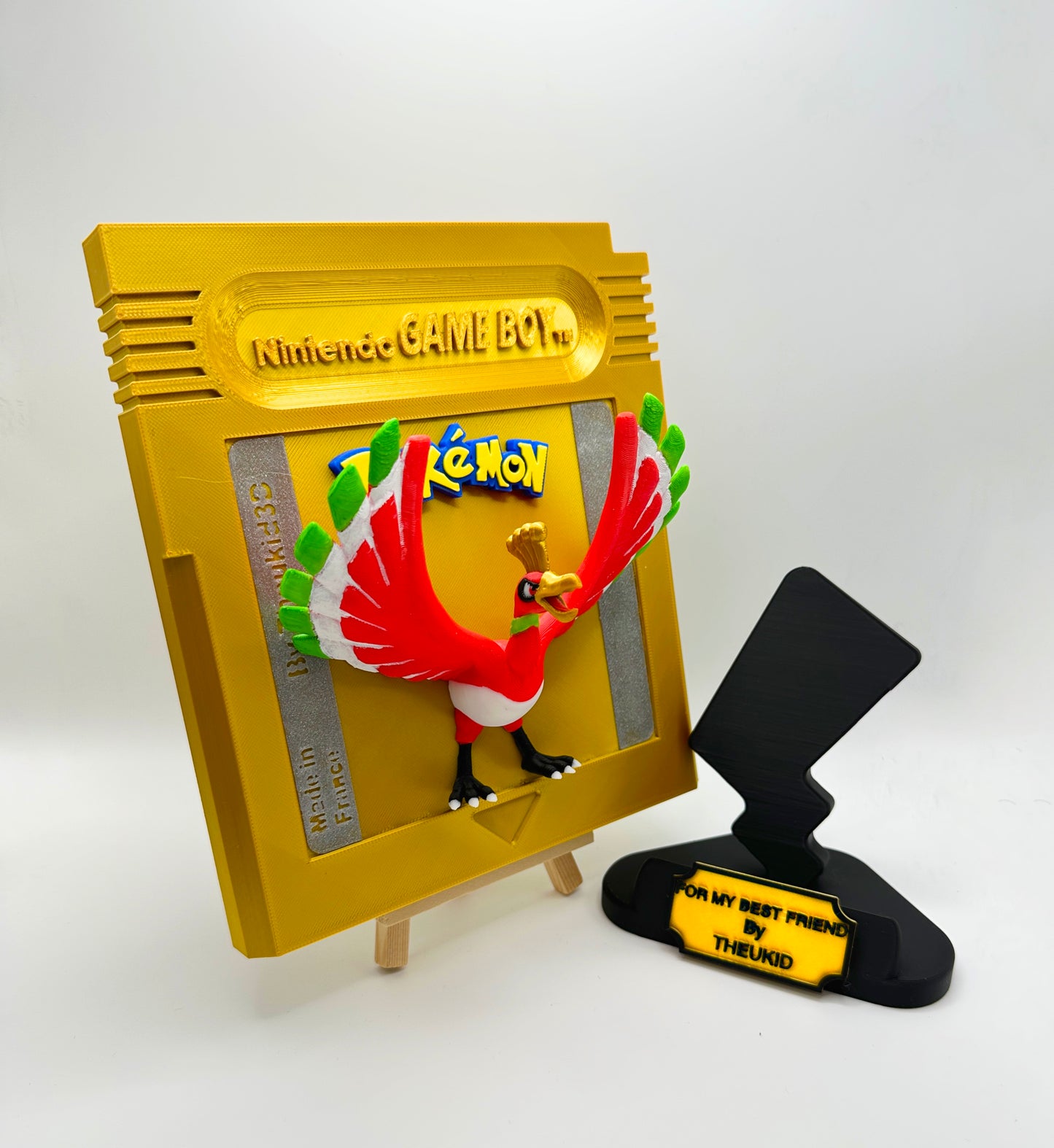 Giant Pokemon Gold Ho-oh Gameboy Color Cartridge - Wall decorartion hand made