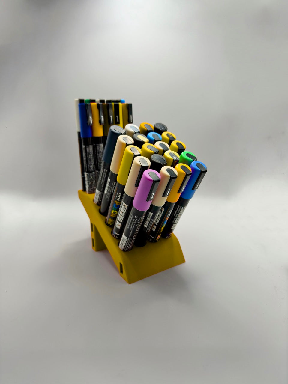 Fekid - Présentoir à Feutre Évolutif et Modulaire pour Posca PC-5M/COPICS/Marker et Petit feutre à l'arrière - Personnalisable