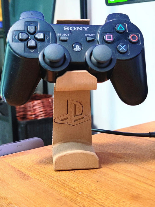 Porte manette universel imprimé en bois fait à la main inspiré de playstation