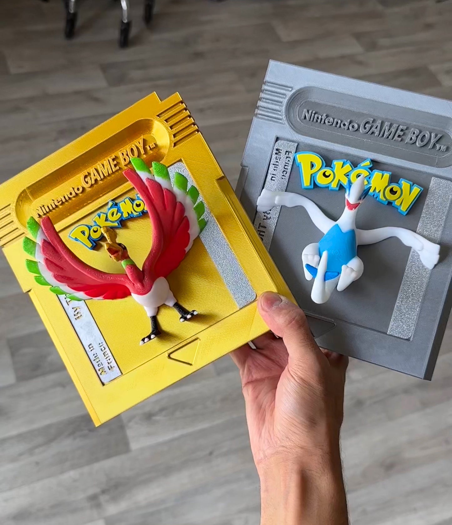 Giant Pokemon Gold Ho-oh Gameboy Color Cartridge  - Wall decorartion hand made