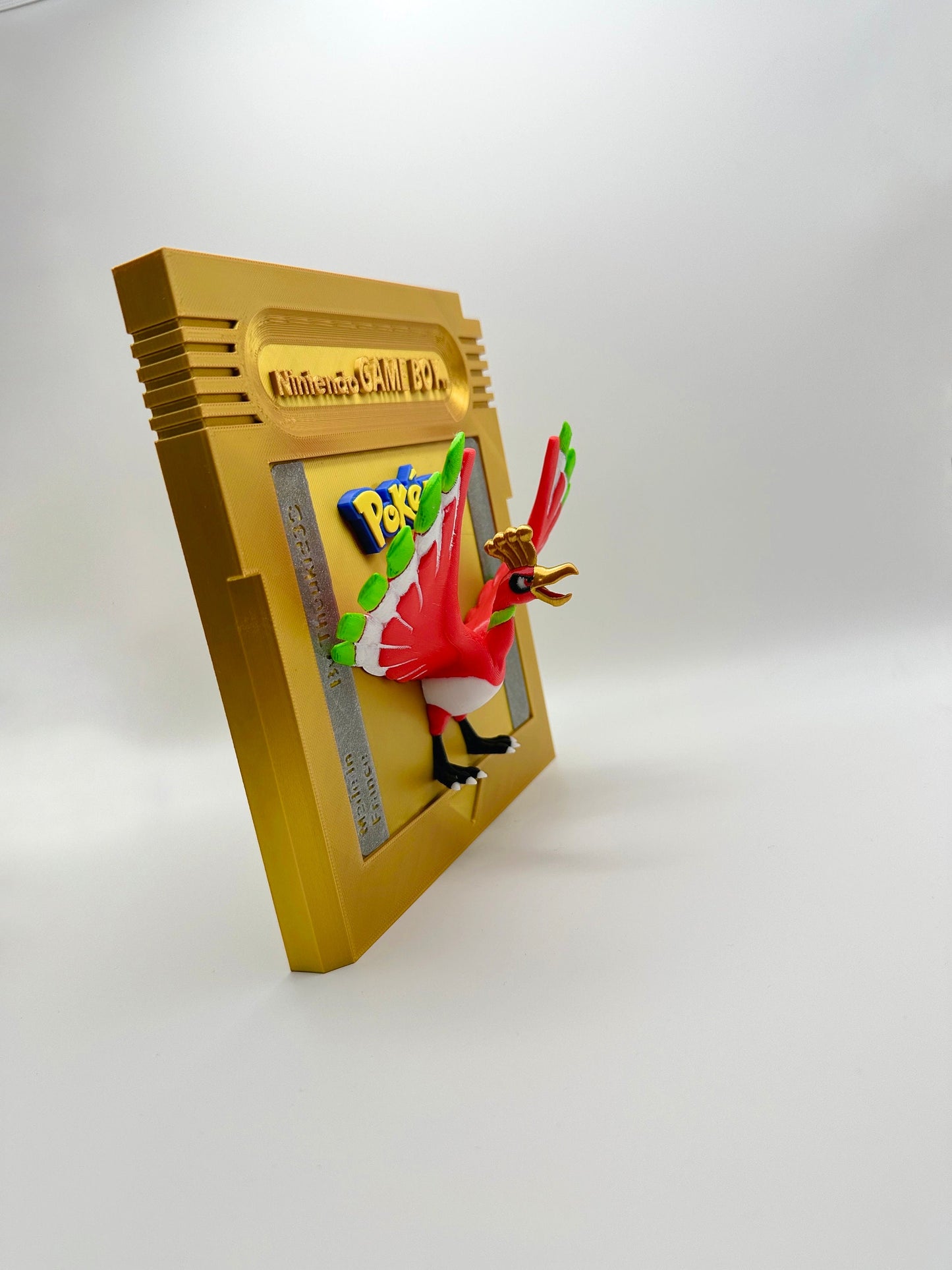 Giant Pokemon Gold Ho-oh Gameboy Color Cartridge  - Wall decorartion hand made