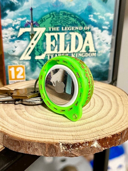 Support Airtag Zelda - Porte-clés Turbine Soneau Inspiré de Tears of the Kingdom | Accessoire Geek Unique pour Clés et Objets